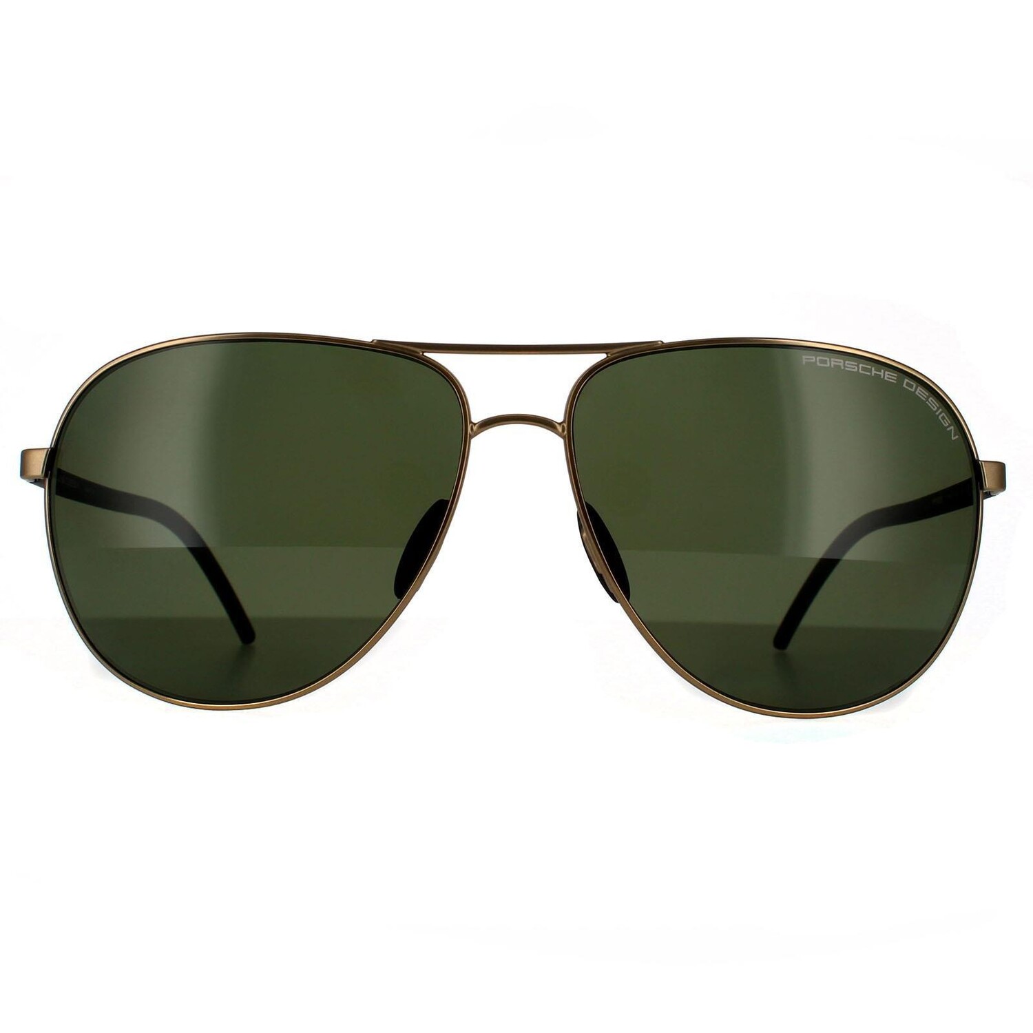 

Поляризованные солнцезащитные очки Aviator золотисто-зелено-серые Porsche Design, золото