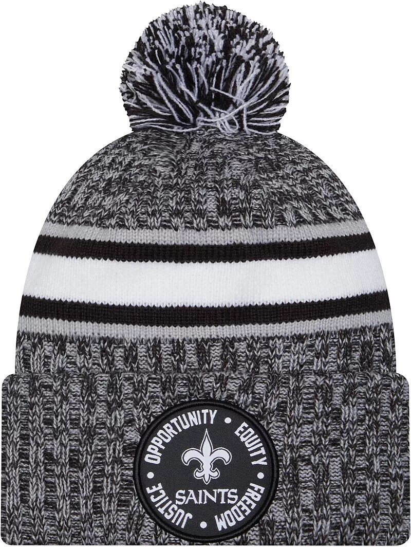 

Мужская белая вязаная шапка New Era New Orleans Saints 2023 Inspire Change
