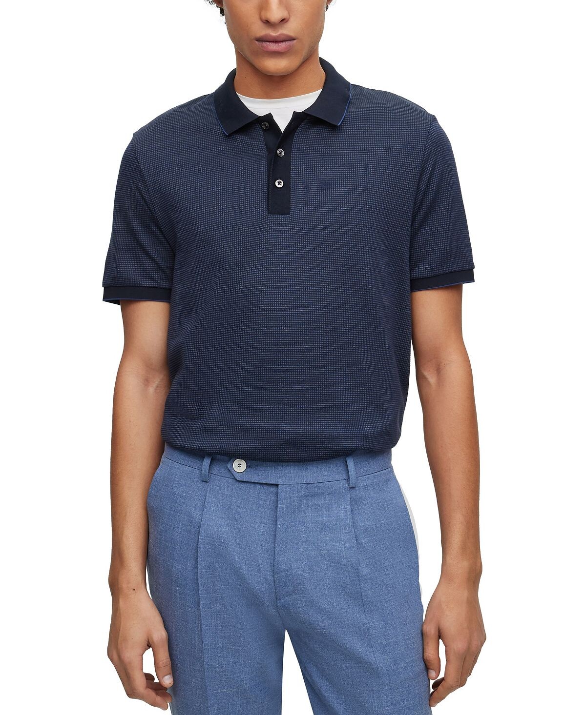 

Мужская рубашка-поло узкого кроя Hugo Boss