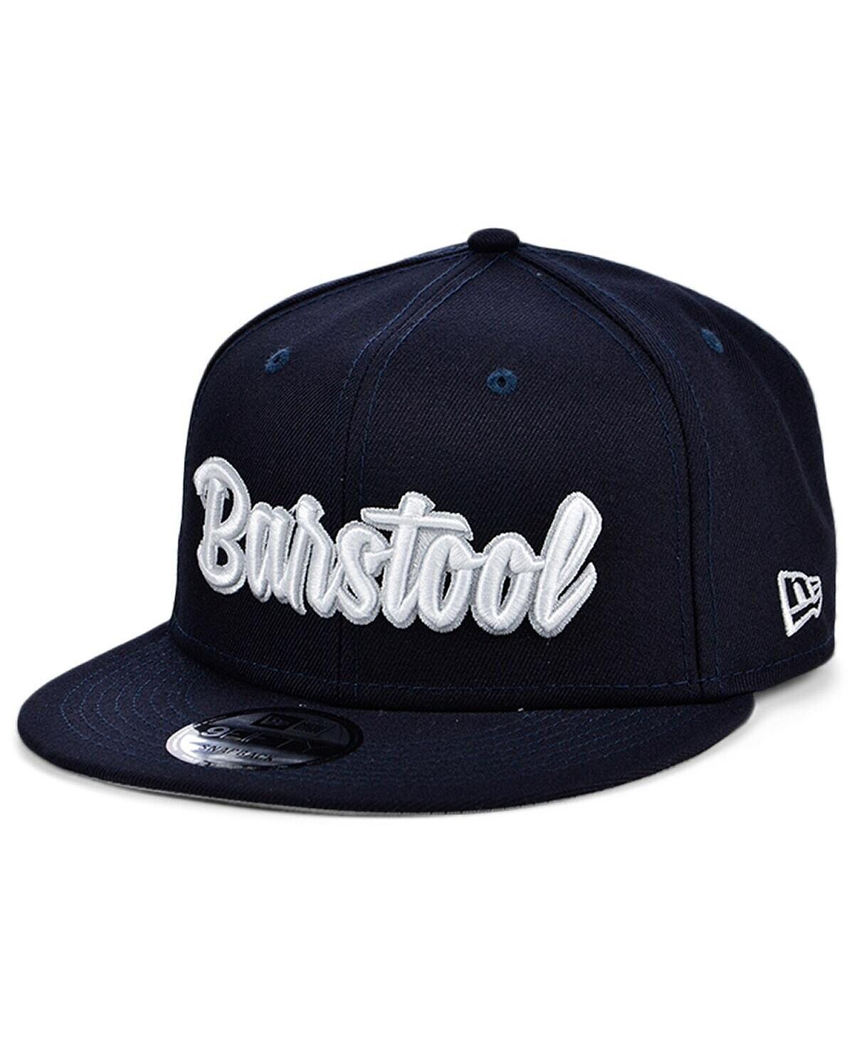 

Мужская темно-синяя, белая регулируемая шляпа с застежкой Snapback Sports Script 9FIFTY для барного стула New Era