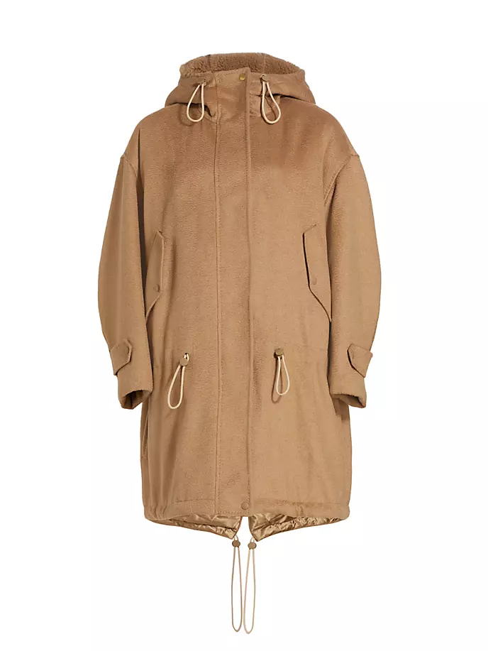 

Шерстяной анорак Dionea Max Mara, цвет camel