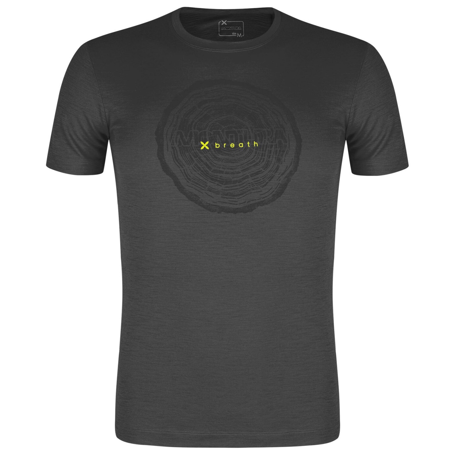 

Рубашка из мериноса Montura Merino Breath T Shirt, цвет Nero/Giallo Fluo