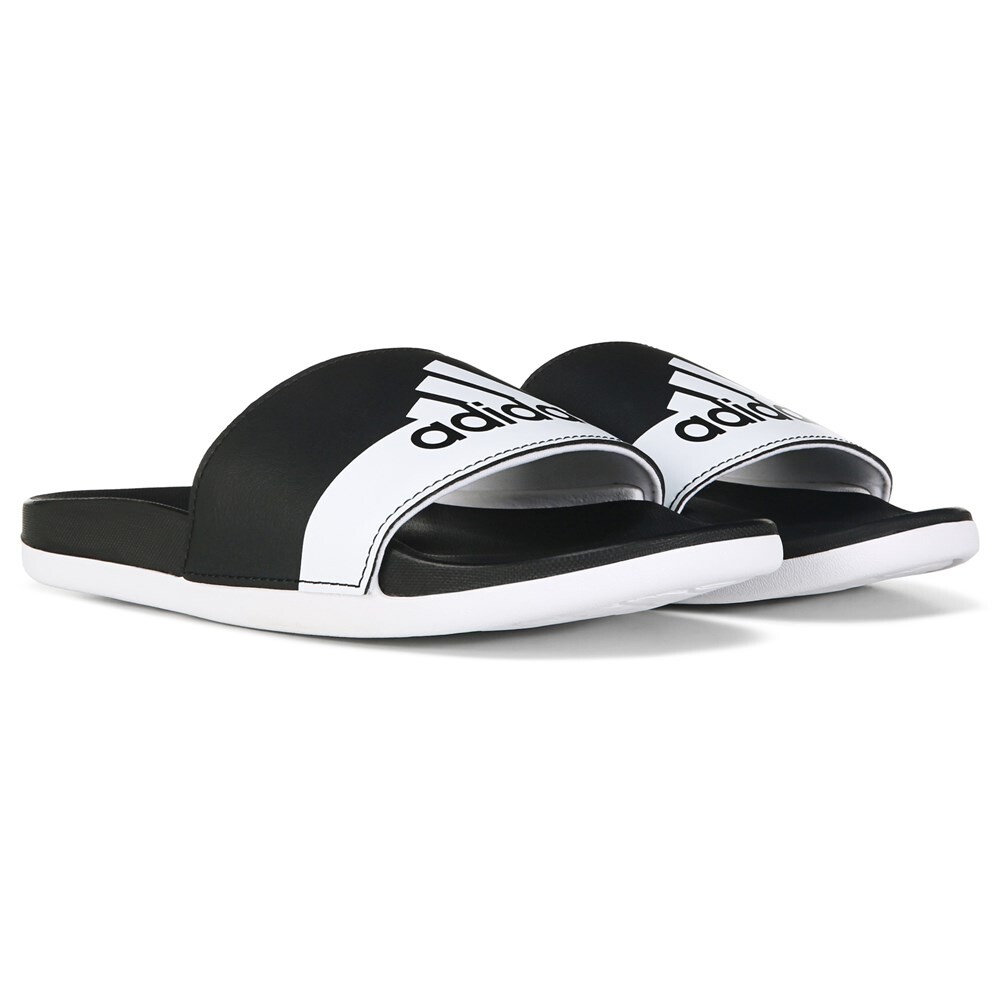 

Детские сандалии-шлепанцы Adilette Comfort Little/Big Kid Adidas, черный