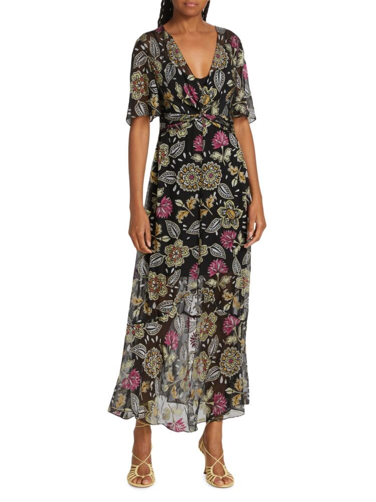 

Платье макси Tamar с цветочным принтом Rag & Bone, цвет Black Floral