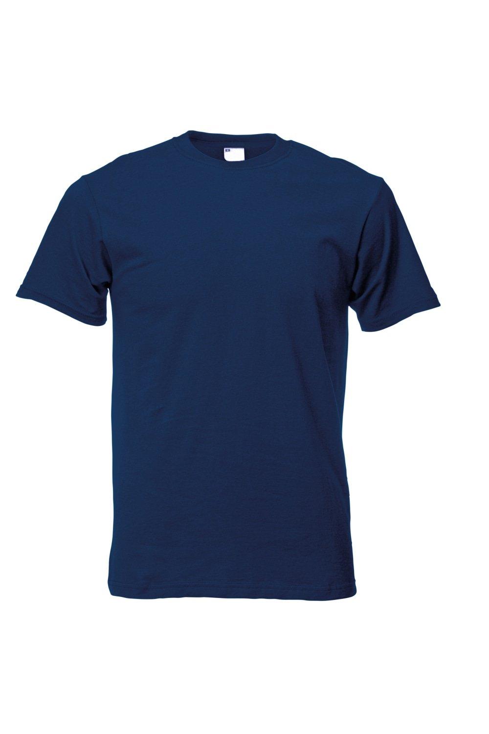мужская футболка рысь 2xl серый меланж Повседневная футболка с коротким рукавом Universal Textiles, темно-синий