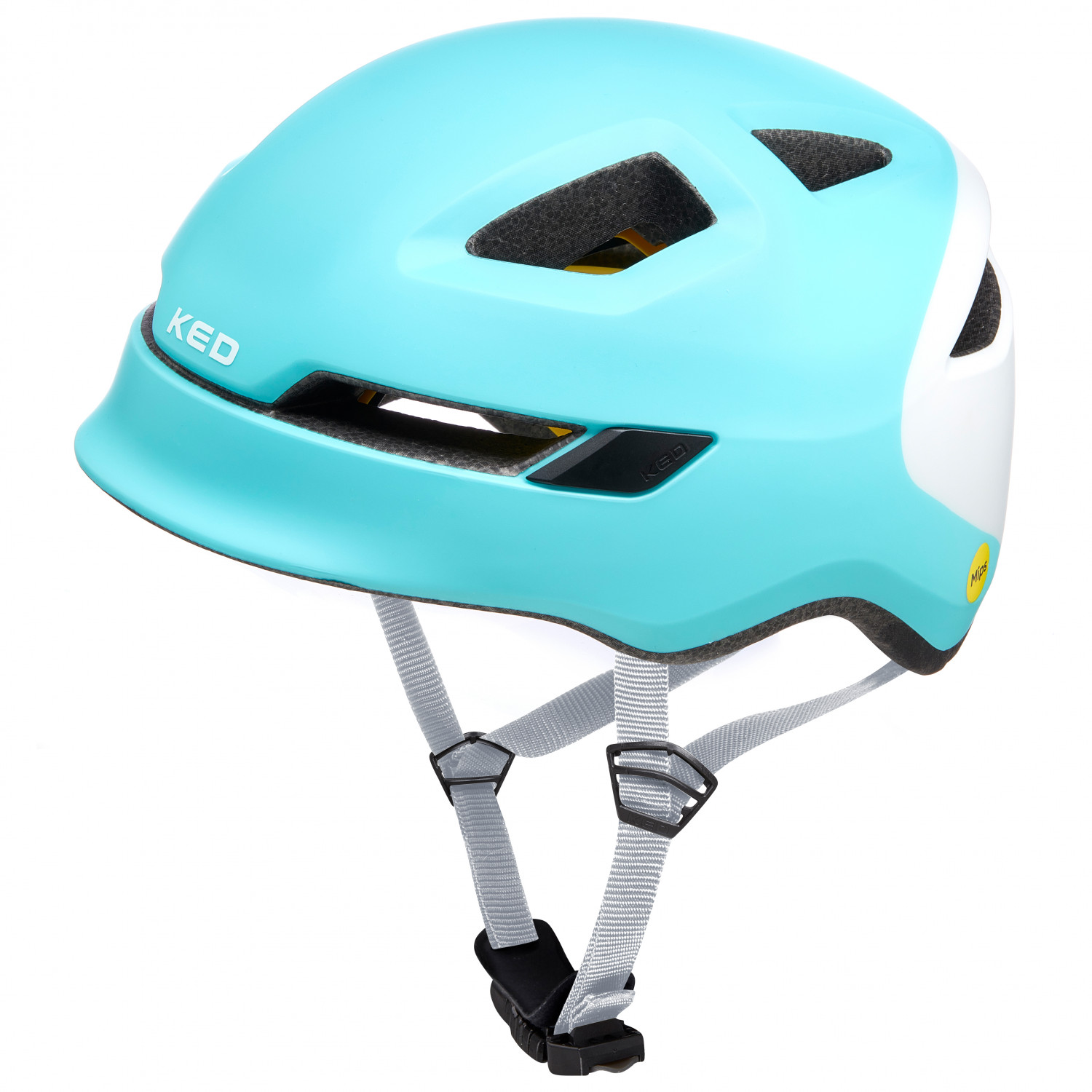 Велосипедный шлем Ked Kid's Pop, цвет Iceblue/White