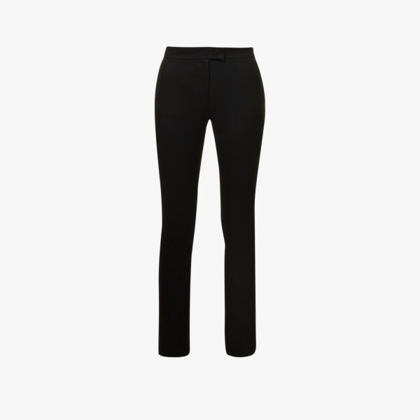

Брюки прямого кроя Queen Gabardine с заниженной талией из эластичной ткани Joseph, черный