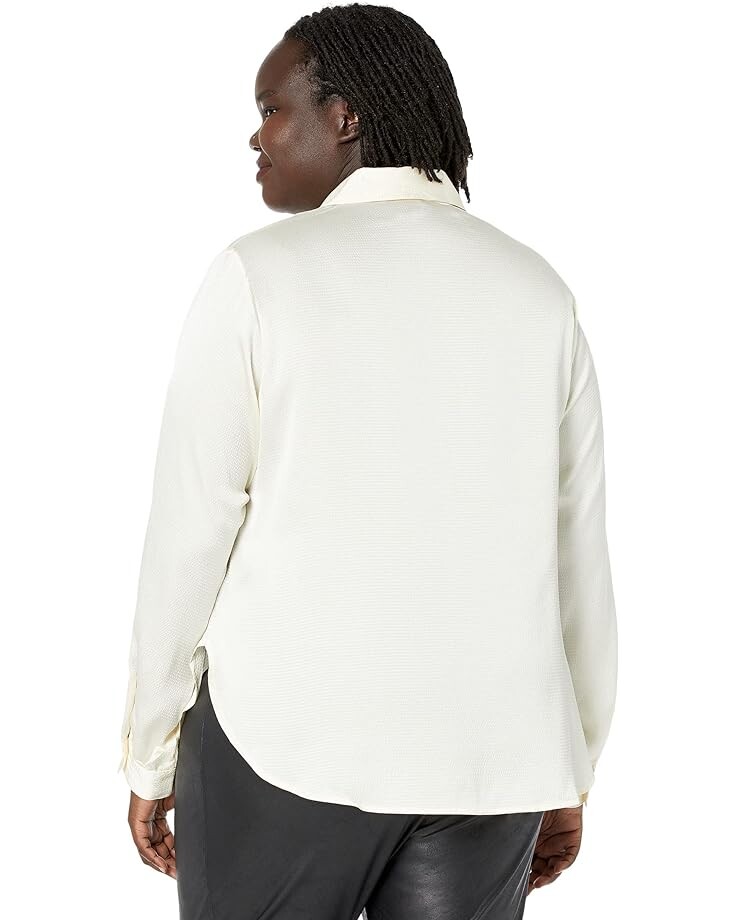 

Топ Michael Kors Plus Size Lace-Up Chain Top, цвет Bone