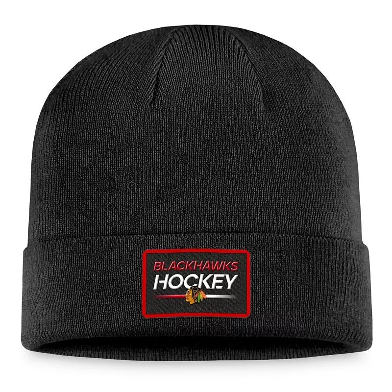 

Черная шапка с манжетами Authentic Pro Prime NHL Chicago Blackhawks 2023