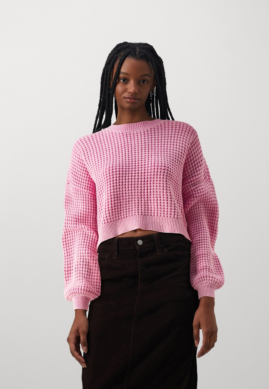 

Вязаный свитер TRANSITIONAL CREW Hollister Co., цвет wild orchid