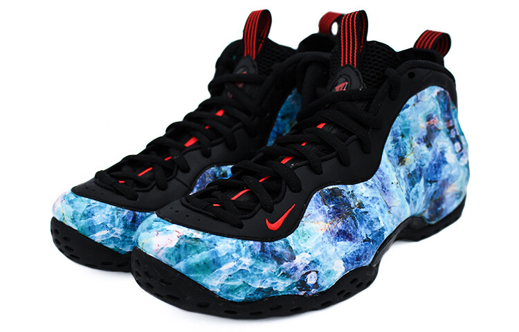 

Кроссовки Nike Foamposite One Vintage Basketball Shoes Men Mid-top Blue/White, черный