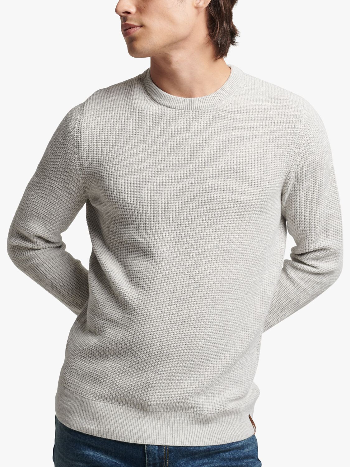 

Джемпер с круглым вырезом Superdry Vintage, цвет Moon Mist Heather