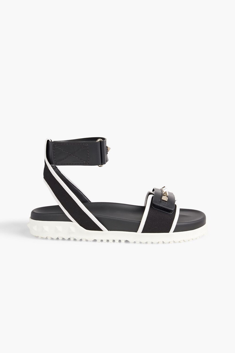 

Сандалии Rockstud из парусины и кожи VALENTINO GARAVANI, черный
