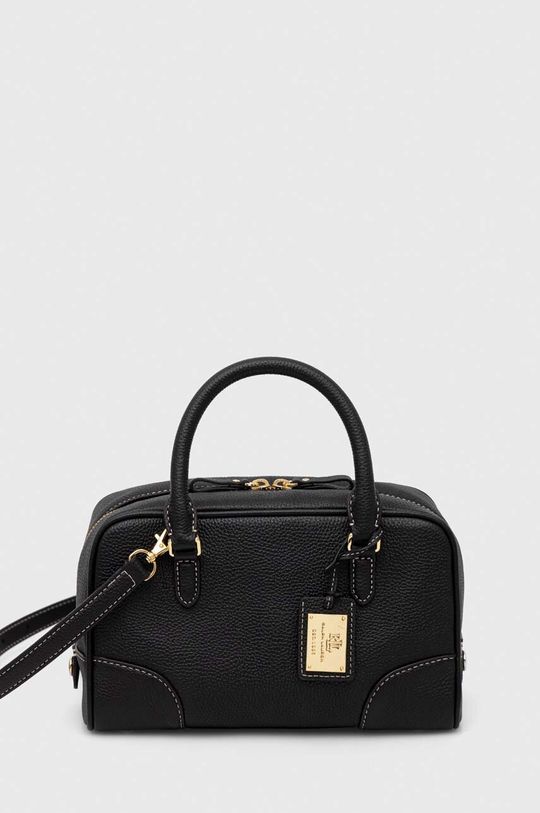 Кожаная сумочка Lauren Ralph Lauren, черный