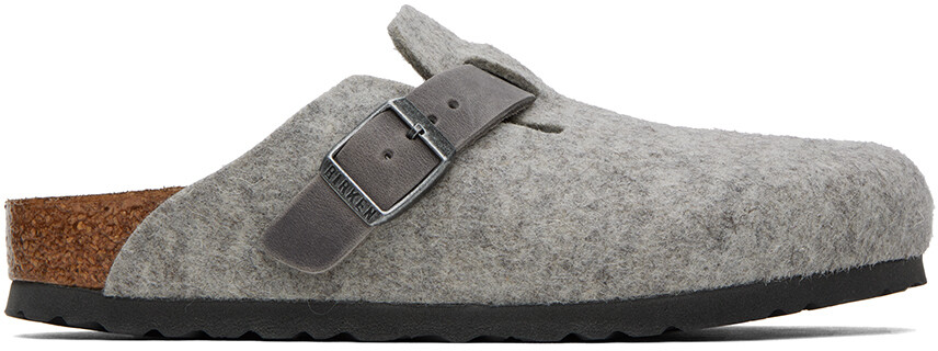 

Серые бостонские лоферы Regular Regular (светлые) Birkenstock