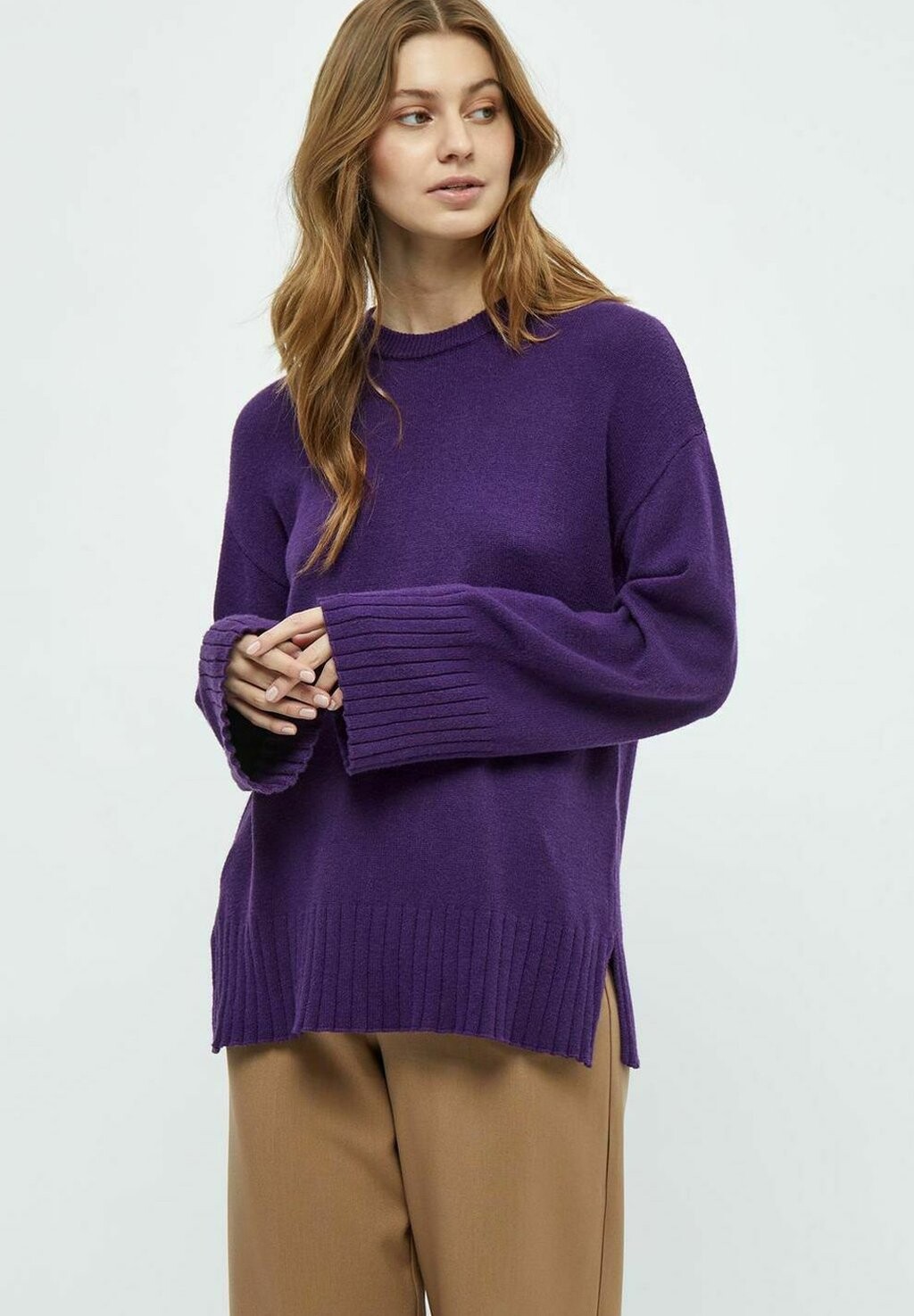 Свитер PEPPERCORN Rosalia Wide Long Sleeve, имперский фиолетовый