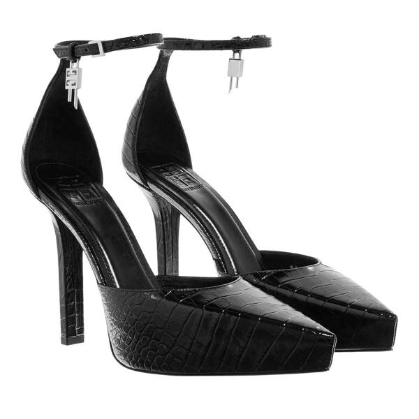 

Туфли g-lock platform pumps in crocodile effect leather Givenchy, черный
