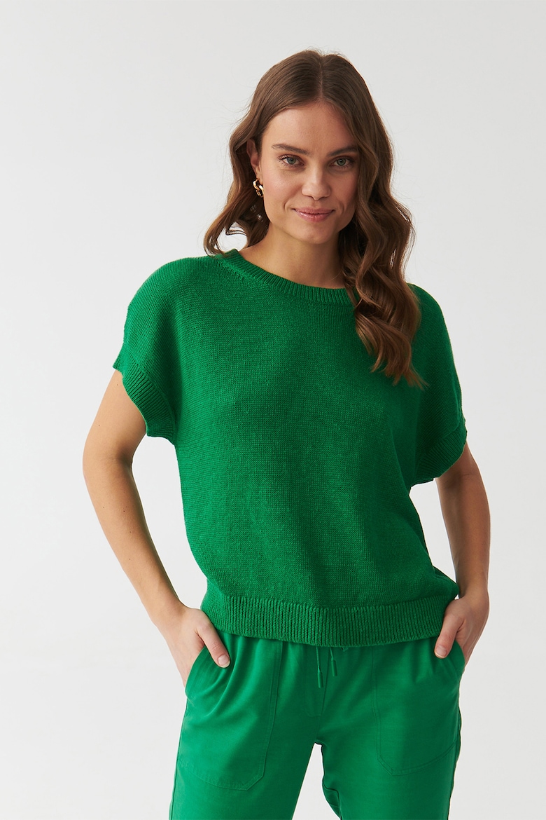 Льняной свитер Limiko Tatuum, зеленый