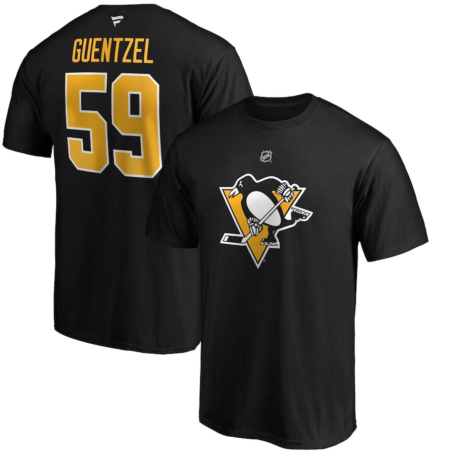 

Футболка с именем и номером Fanatics Branded Pittsburgh Penguins, черный