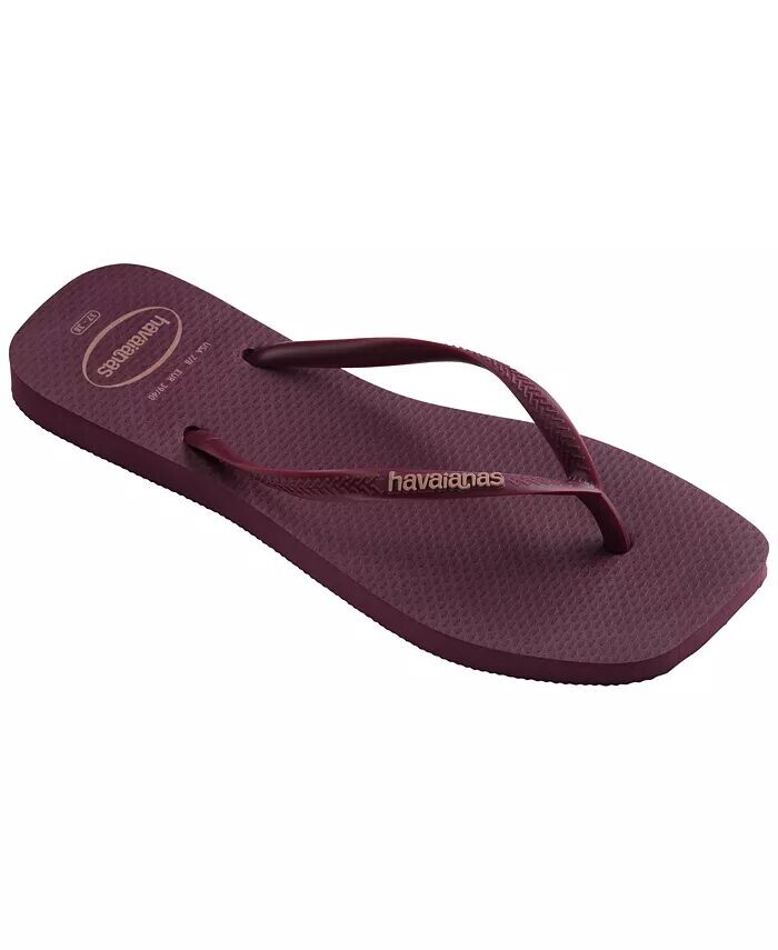 

Сандалии Slim Square Logo Popup Purple Soil Havaianas, фиолетовый