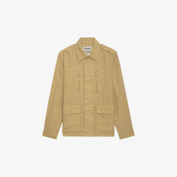 

Льняной жакет с детской вышивкой Zadig&Voltaire, цвет blond