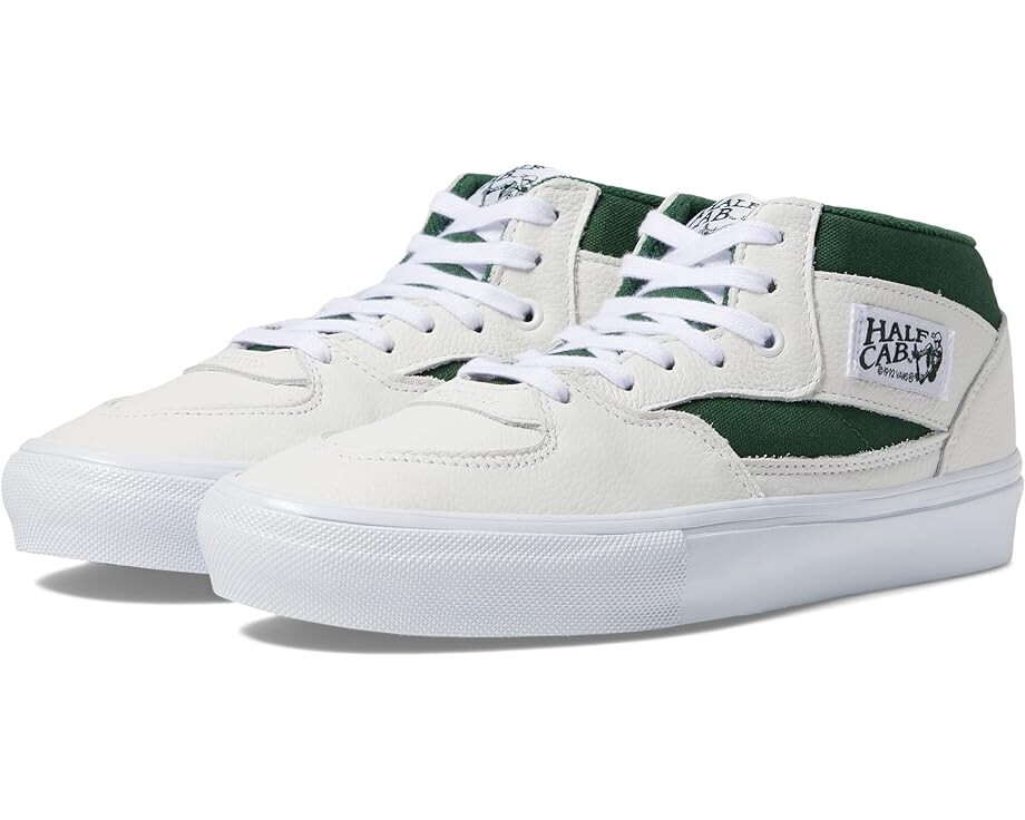 

Кроссовки Vans Skate Half Cab, белый/зеленый