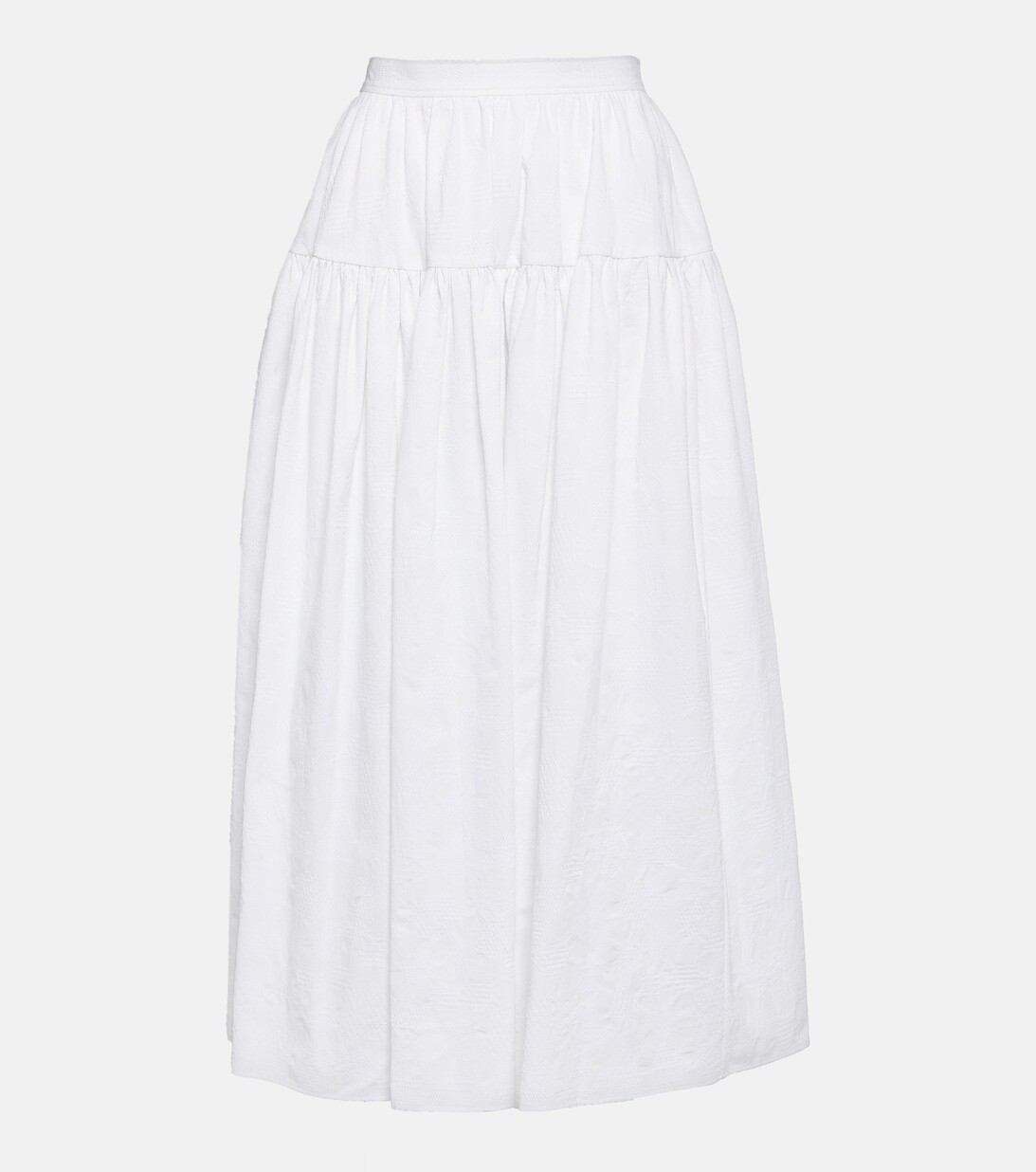 

Юбка макси из хлопка со средней посадкой CHLOÉ, белый