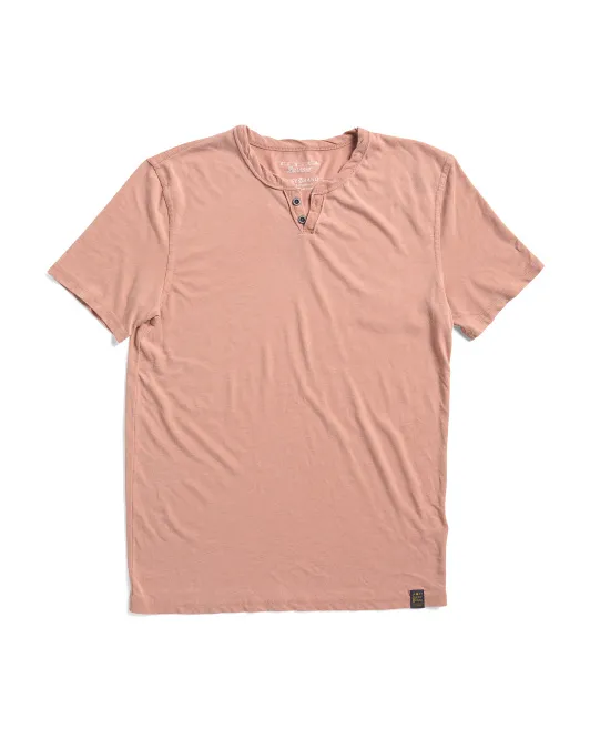 

Футболка с вырезом Vbo Lucky Brand, цвет Camel