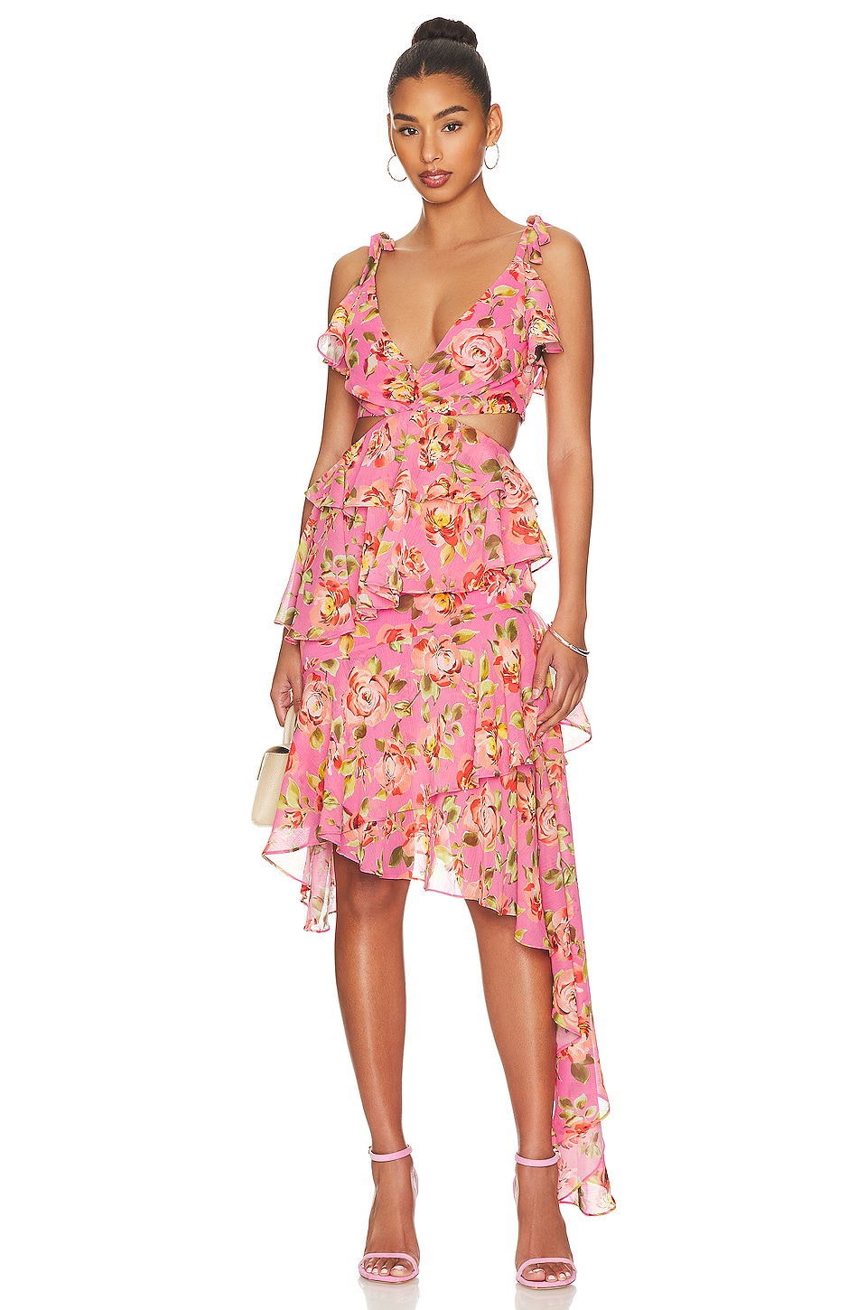 Платье MAJORELLE Paloma Gown, цвет Pink Sangria Sunset