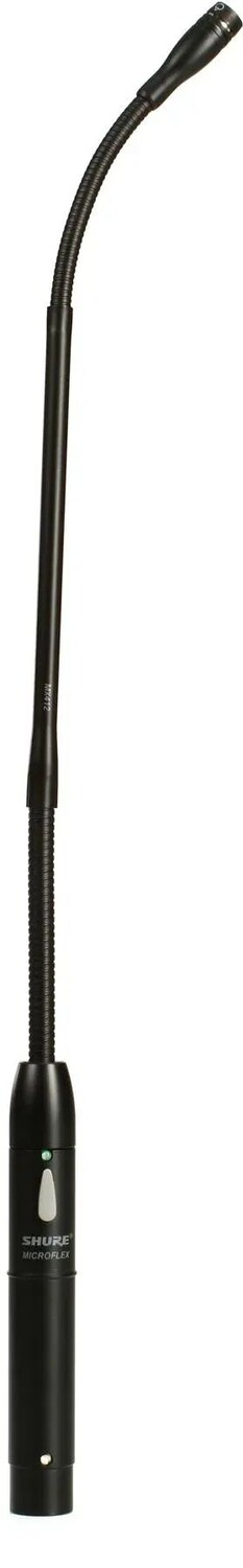 

Shure MX412S/S 12-дюймовый суперкардиоидный микрофон на гибкой стойке с предусилителем и переключателем отключения звука