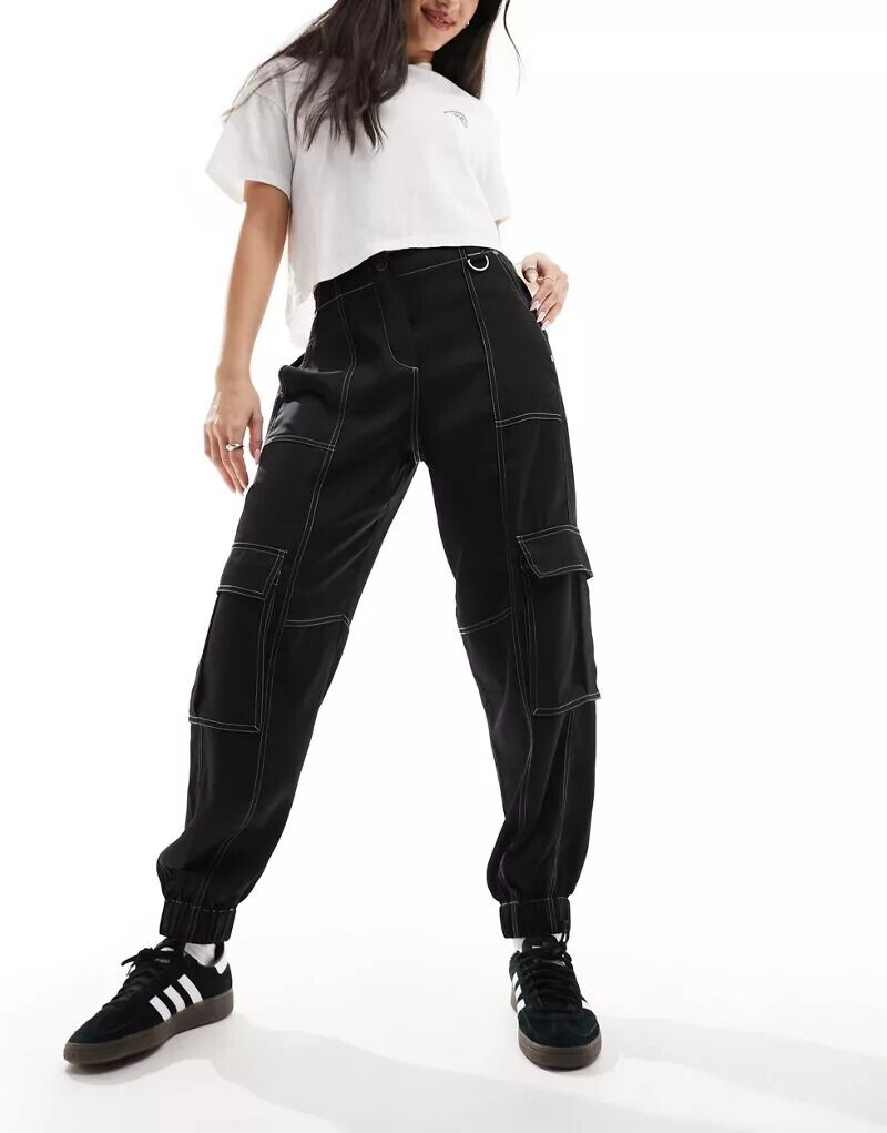 

Черные брюки с манжетами AllSaints Fran