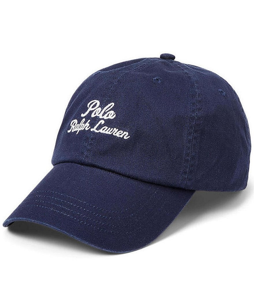 

Саржевая бейсболка Polo Ralph Lauren с вышивкой, синий