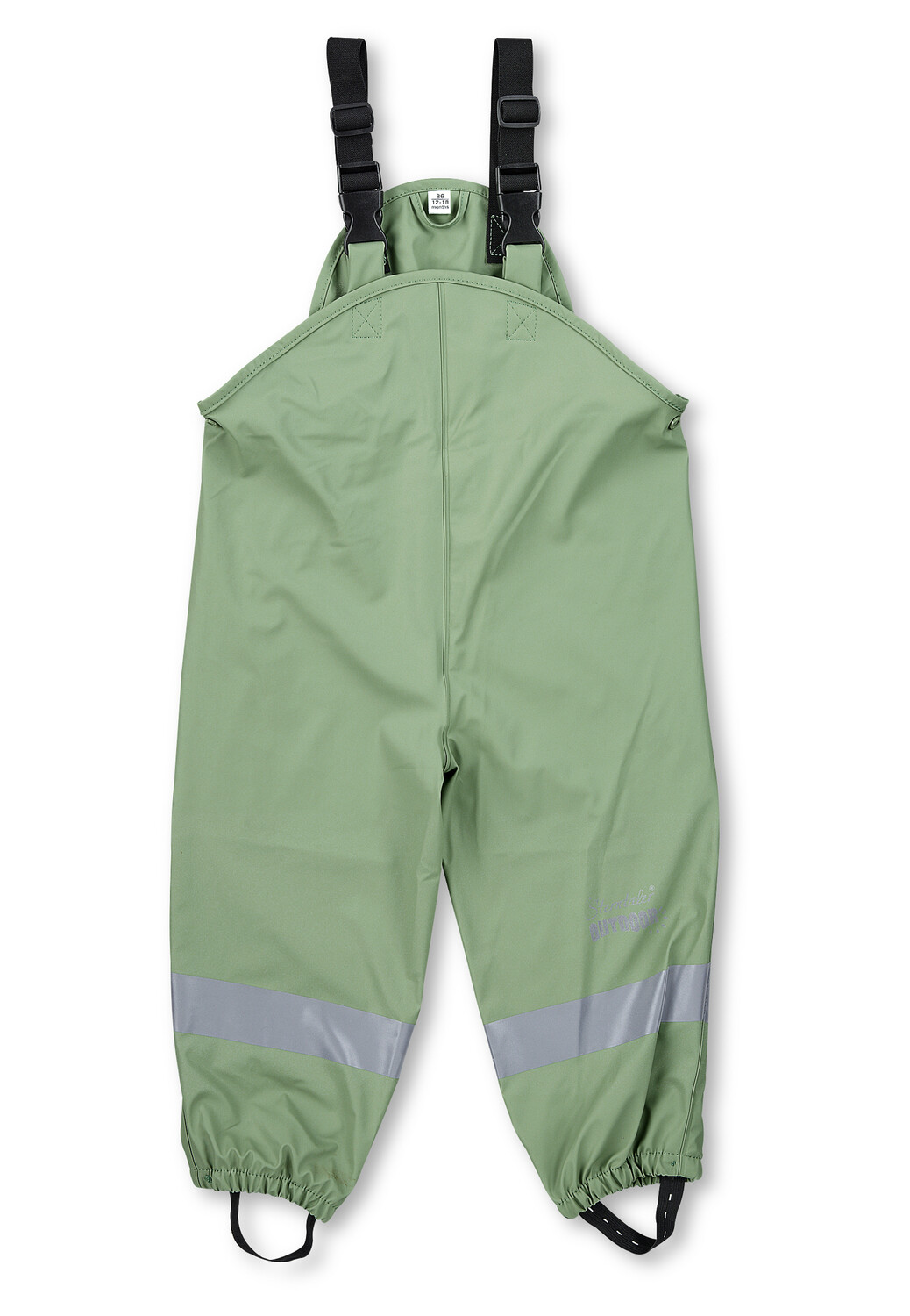 

Водонепроницаемые брюки Sterntaler Regenträgerhose ungefüttert, цвет sattes grün