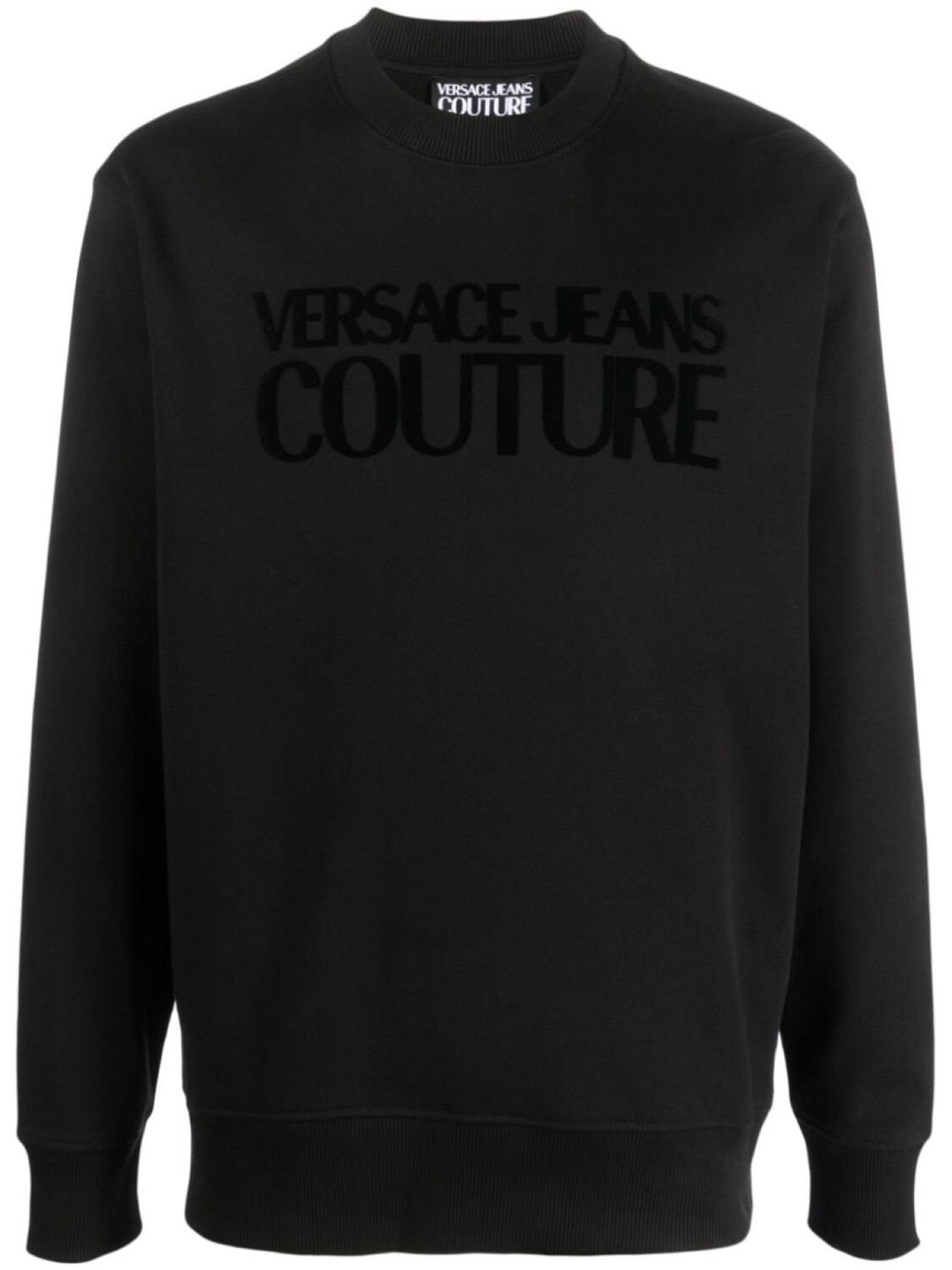 

Versace Jeans Couture толстовка с тисненым логотипом, черный