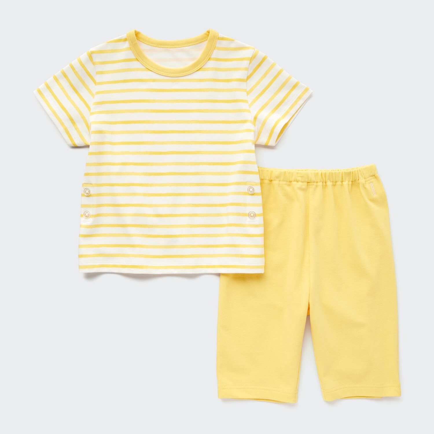 

Пижама UNIQLO с короткими рукавами, желтый