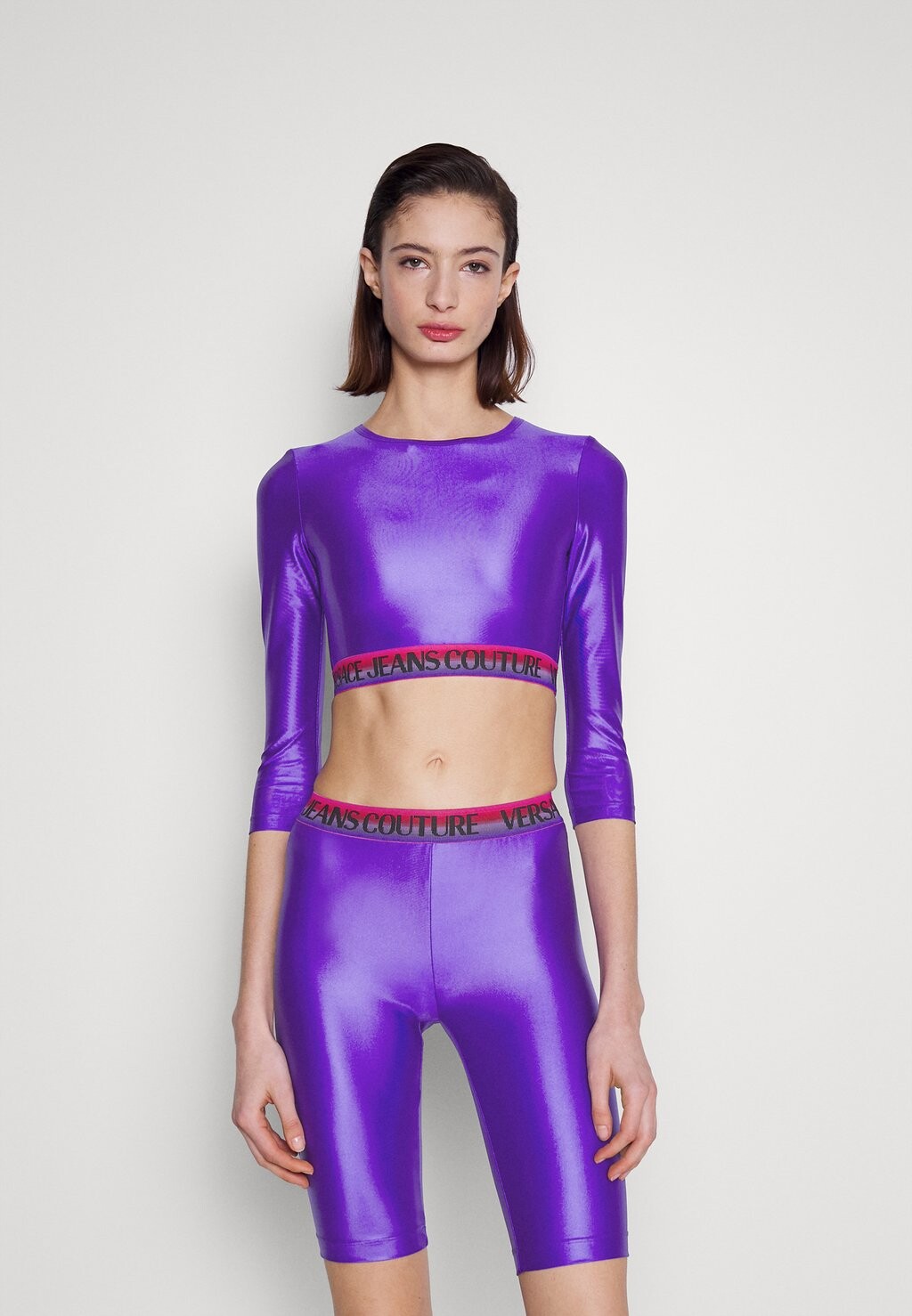 

Рубашка с длинным рукавом Versace Jeans Couture, фиолетовый