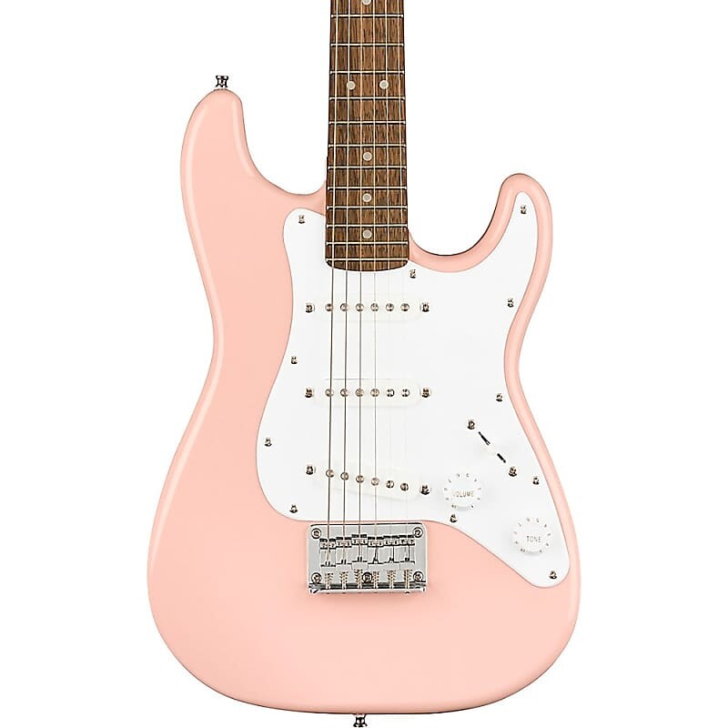 

Электрогитара Squier Affinity Mini Stratocaster V2 Electric Guitar Shell Pink