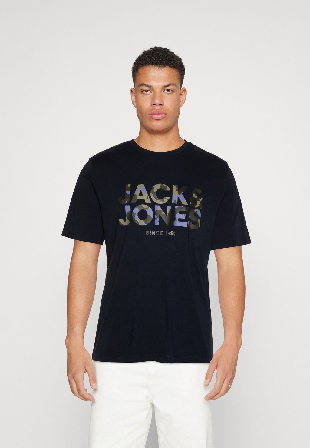 

Футболка с принтом Jack & Jones, темно-синий