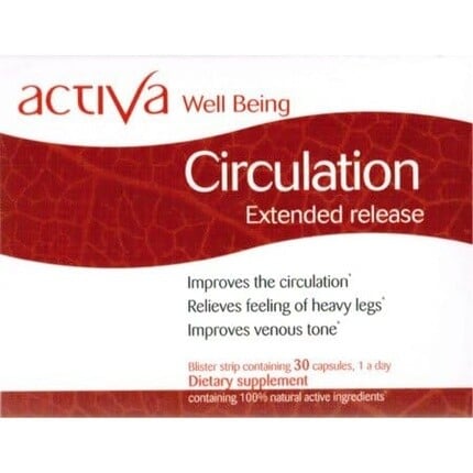 

Activa Wellbeing Circulation, 8-часовой расширенный выпуск Laboratoires Activa