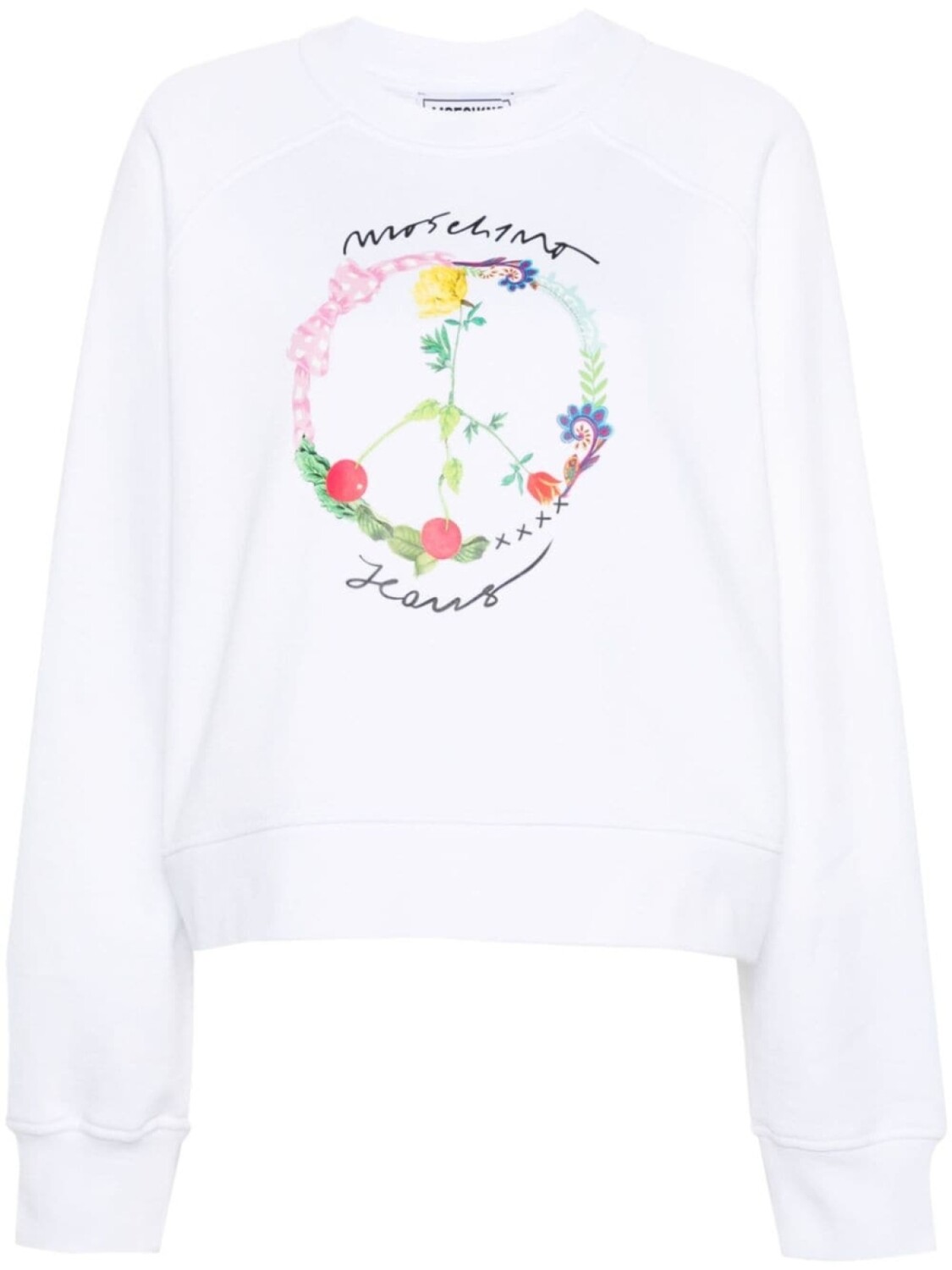 

Толстовка с логотипом MOSCHINO JEANS, белый