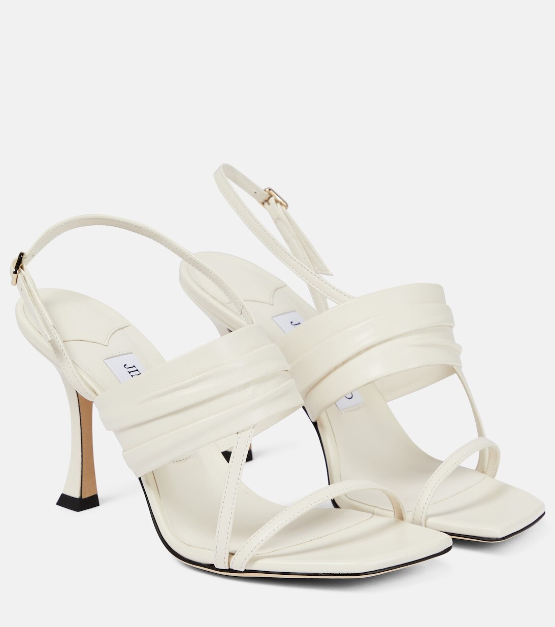 

Кожаные сандалии Beziers 90 Jimmy Choo, нейтральный