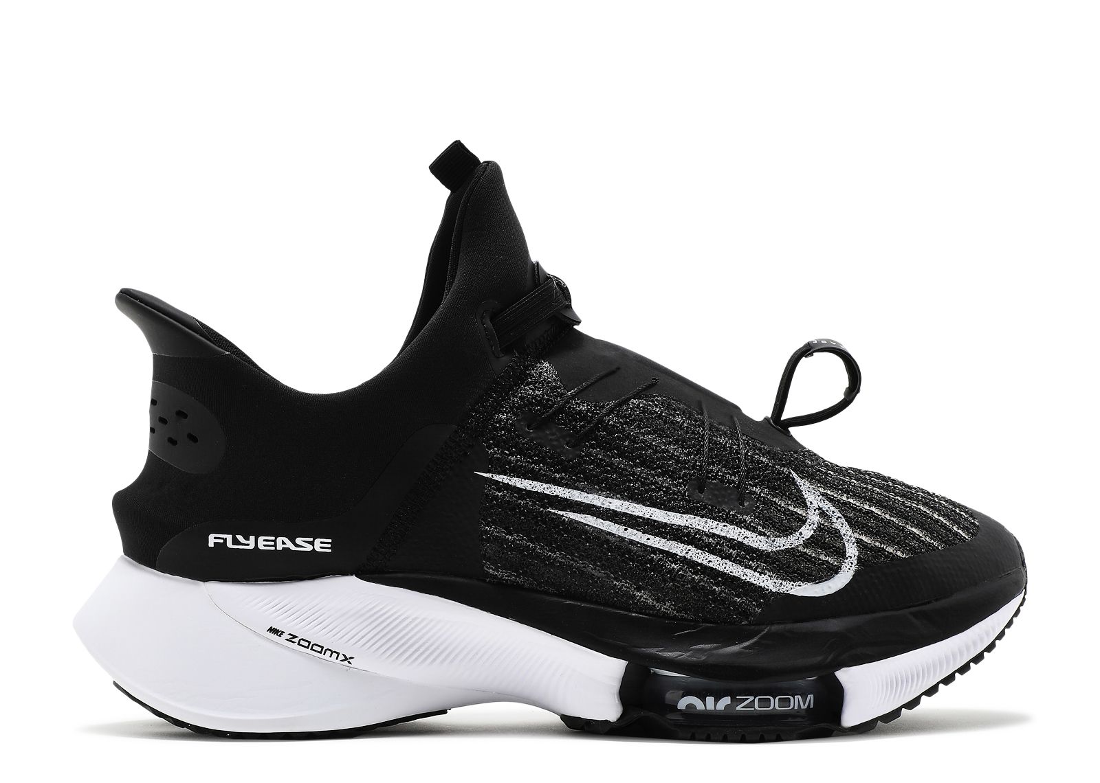 Кроссовки Nike Air Zoom Tempo Next% Flyease 'Black White', черный кроссовки nike wmns air zoom tempo next% flyknit black white черный