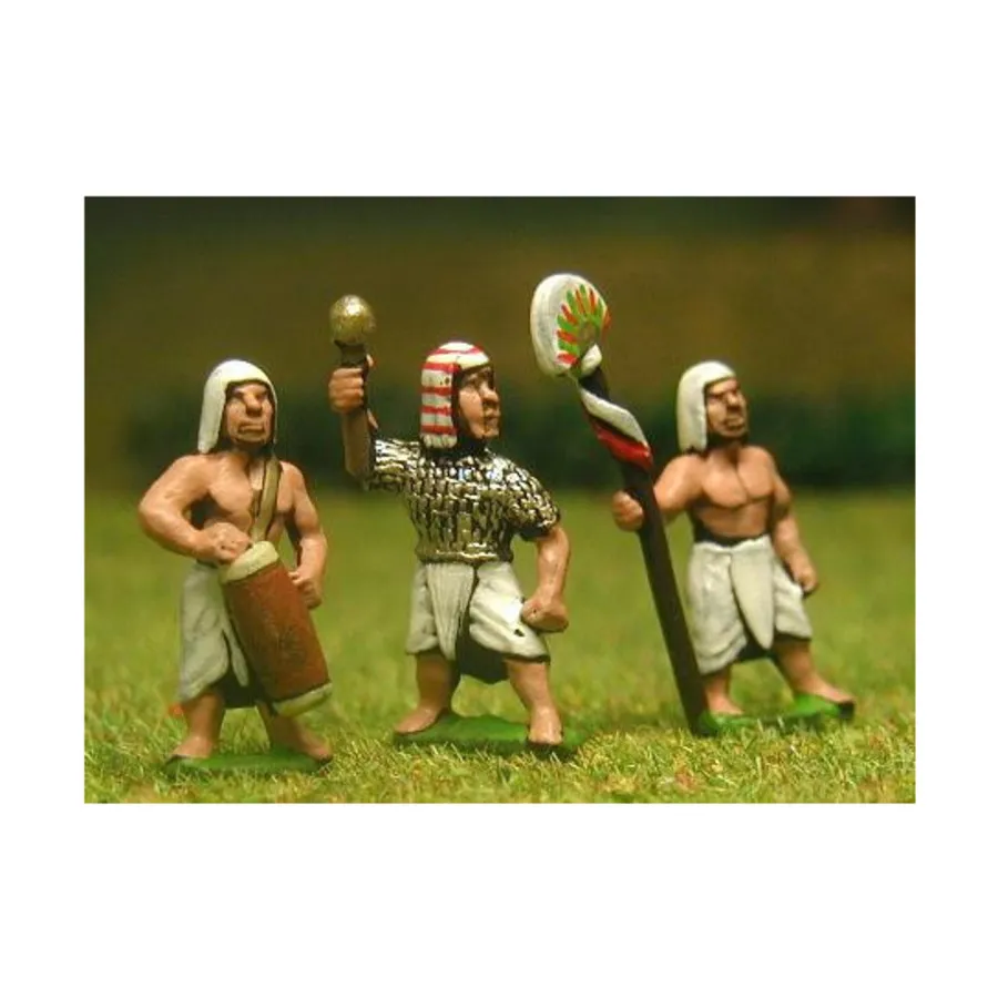 

Командование - офицеры, знаменосцы и барабанщики, Ancient Miniatures - New Kingdom Egyptian (15mm)