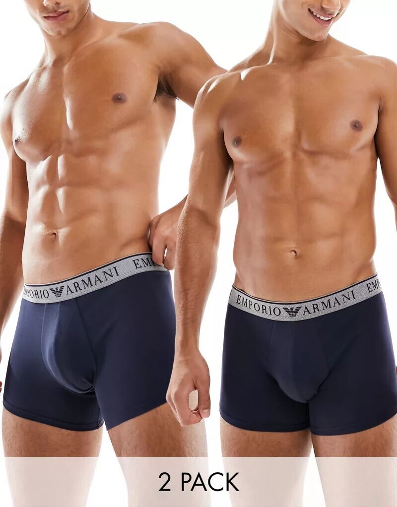 

Темно-синие трусы Emporio Armani Bodywear (2 шт.)