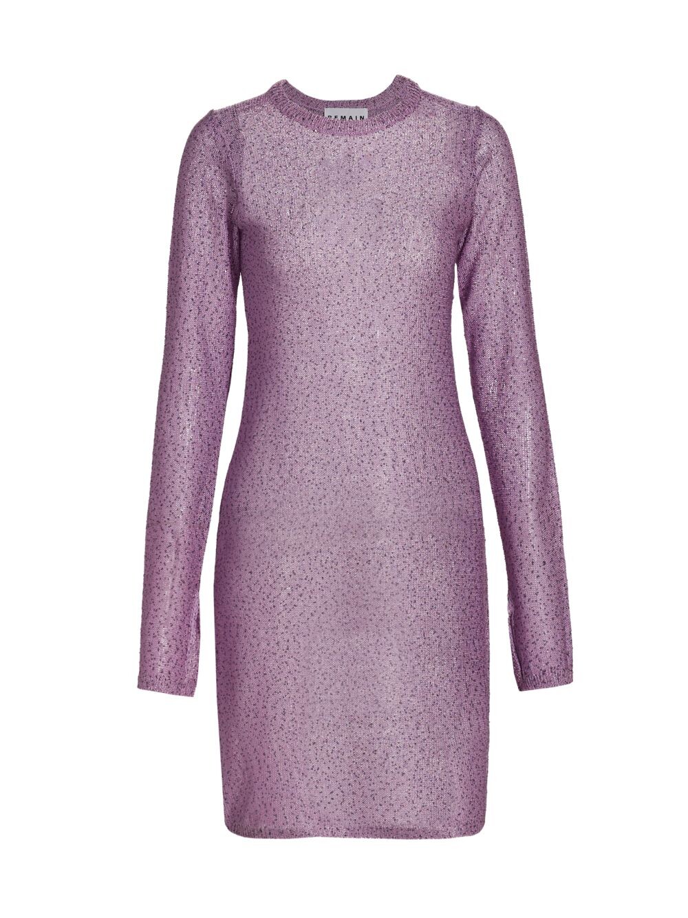 

Трикотажное мини-платье с пайетками REMAIN Birger Christensen, фиолетовый