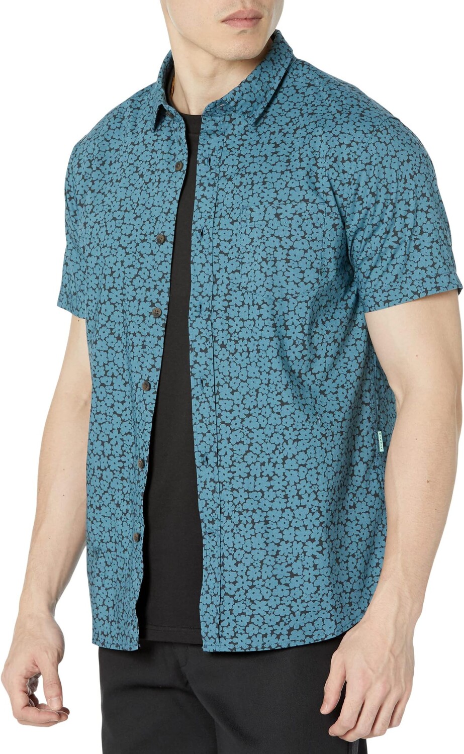 

Рубашка Cut Up Eco Short Sleeve Woven VISSLA, цвет Deep Water