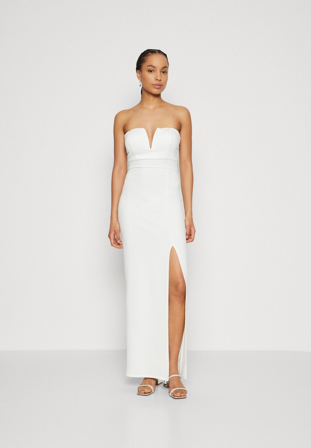 

Платье из джерси ANNA V NECK MAXI DRESS WAL G., цвет white