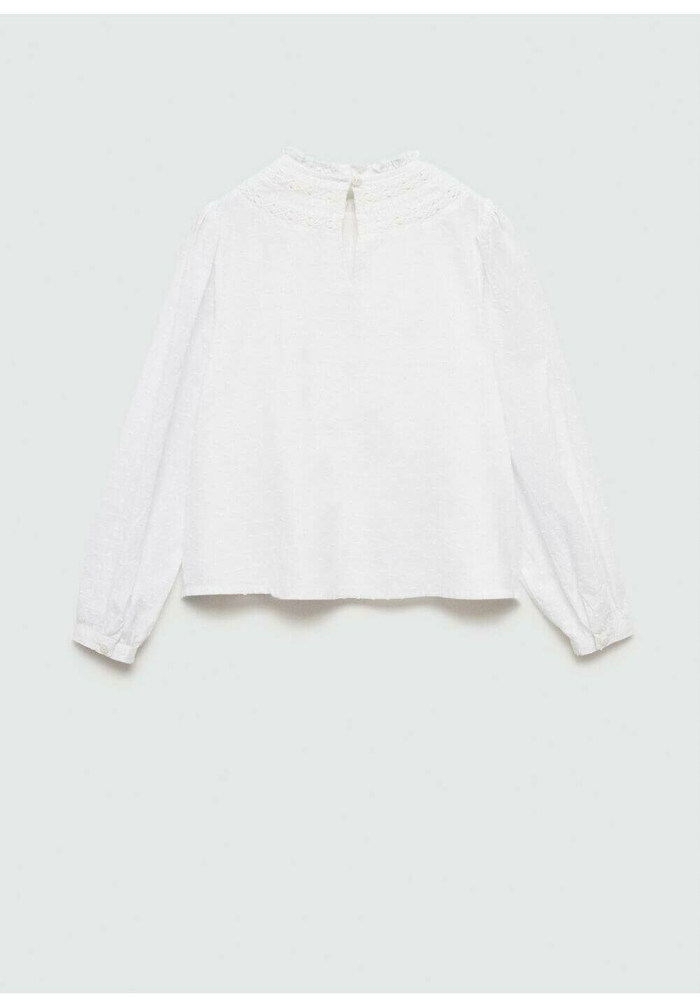 

Блуза TATIANA Mango Kids, белый
