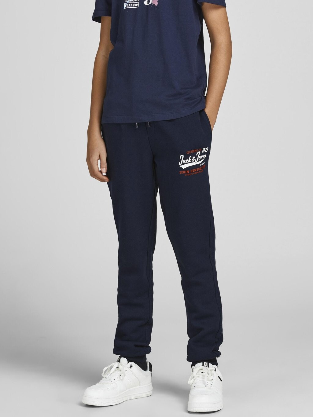 Спортивные штаны JPSTLOGO Jack & Jones Junior, цвет navy blaze/truered/white