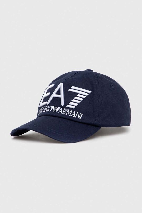 

Хлопковая бейсболка EA7 Emporio Armani, темно-синий